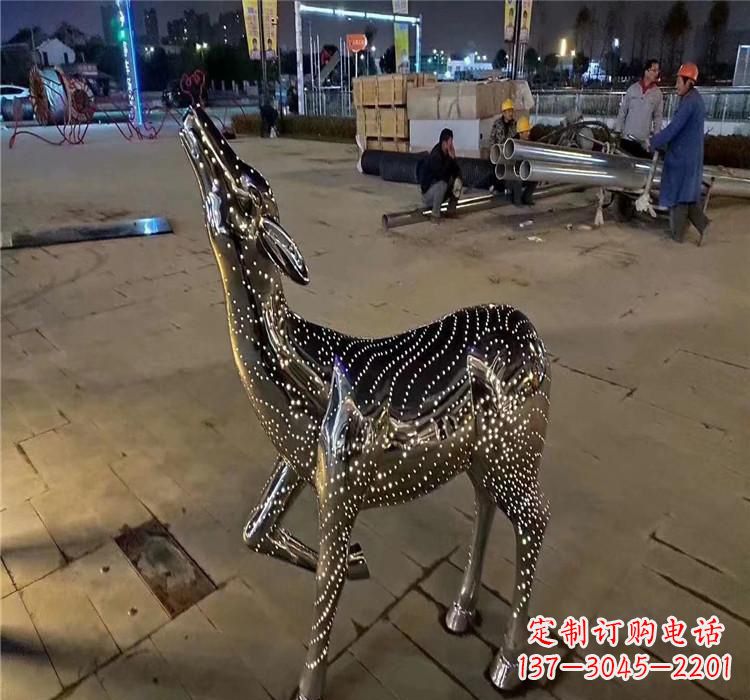 运城不锈钢时尚小鹿雕塑