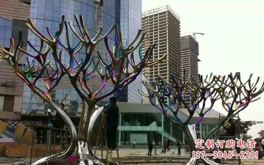 运城不锈钢树枝景观雕塑