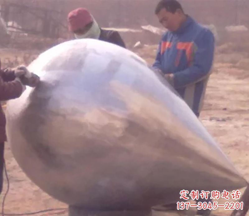 运城不锈钢水滴雕塑精致美丽的艺术品