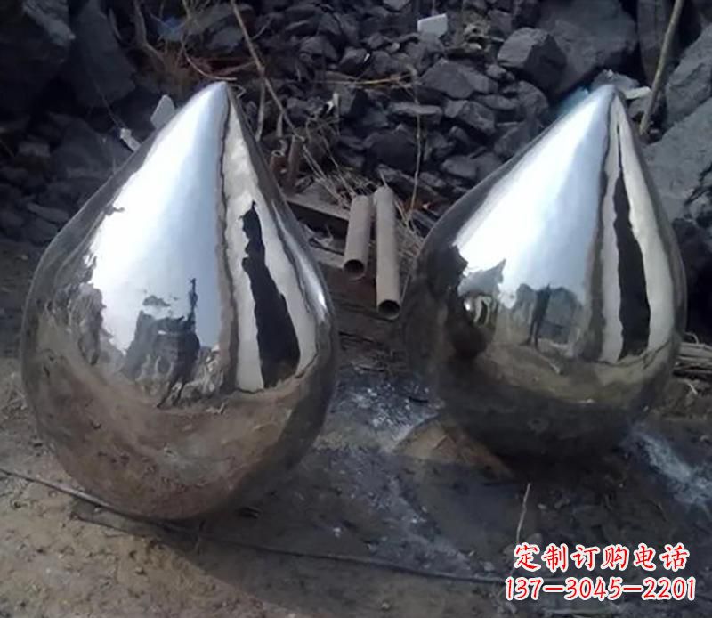 运城不锈钢水滴景观雕塑
