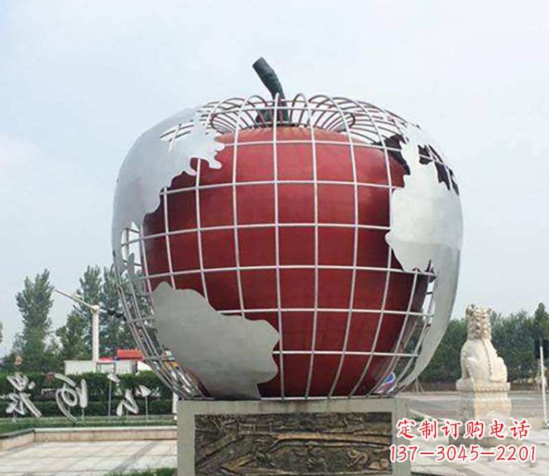 运城不锈钢水果雕塑