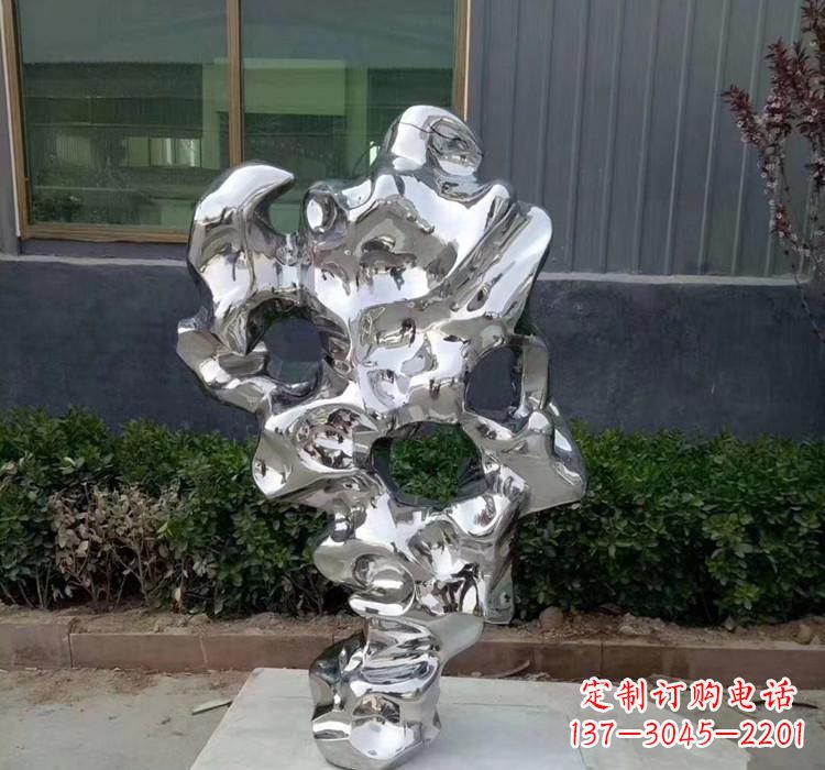 运城不锈钢水景太湖石雕塑