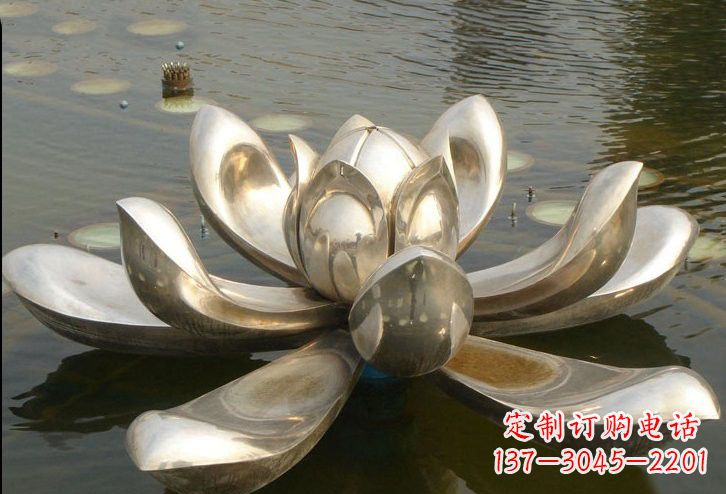 运城不锈钢水面莲花雕塑
