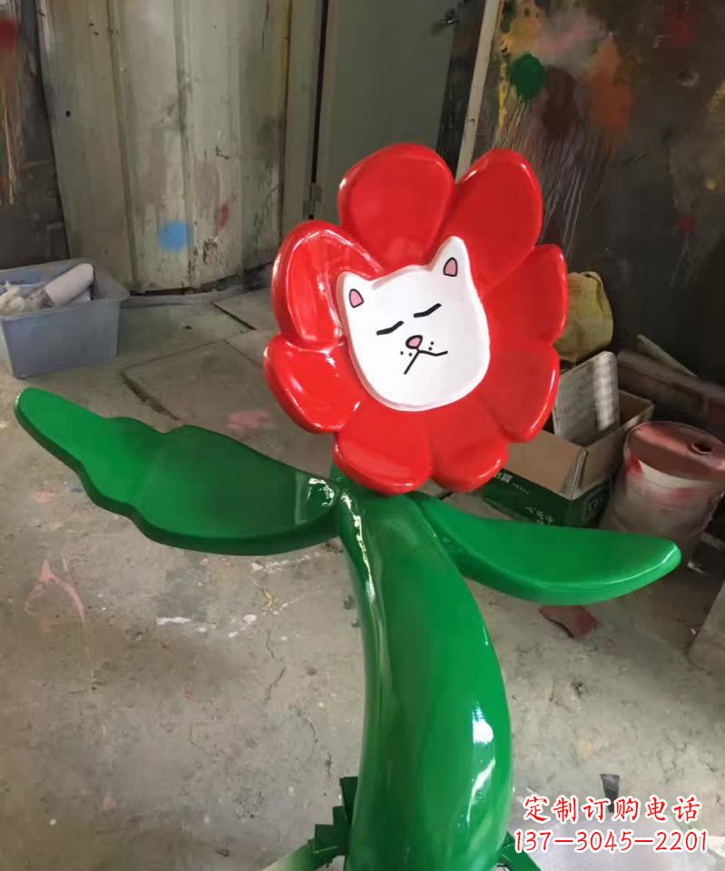 运城不锈钢太阳花景观装饰雕塑