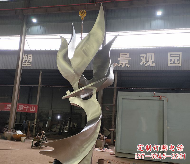 运城不锈钢天鹅大雁雕塑