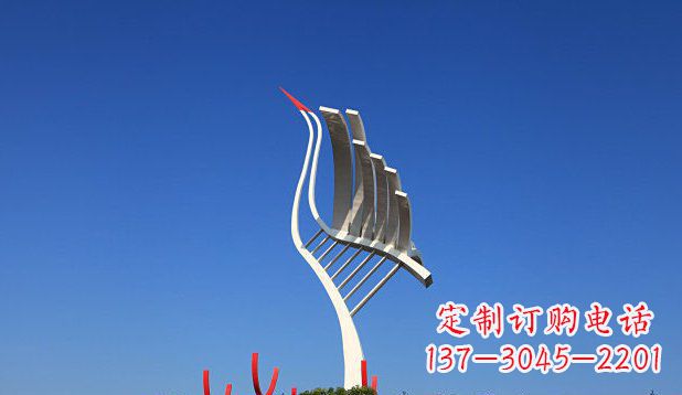 运城不锈钢天鹅丹顶鹤仙鹤雕塑