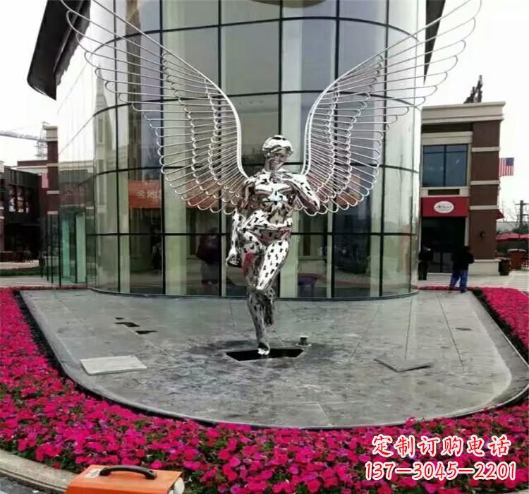 运城不锈钢天使雕塑2