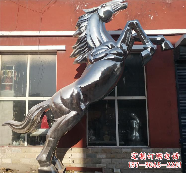 运城不锈钢跳跃马雕塑