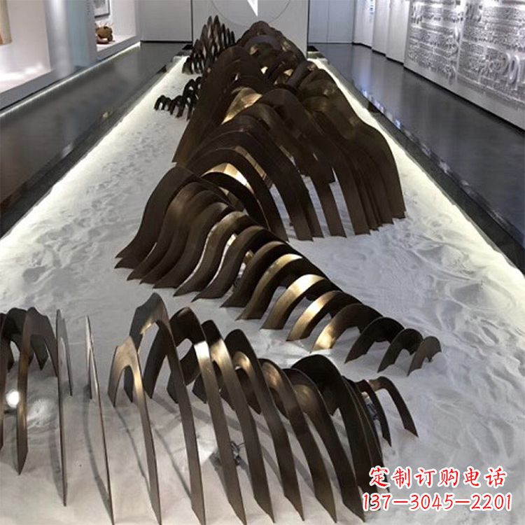运城不锈钢铁艺假山造型景观雕塑