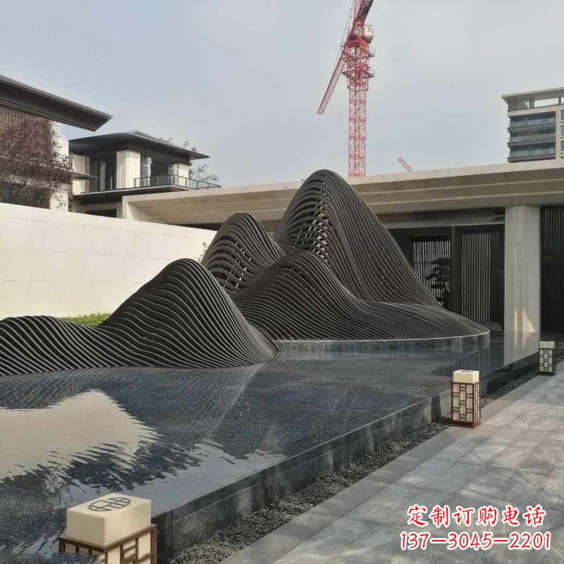 运城不锈钢铁艺假山艺术性的美化
