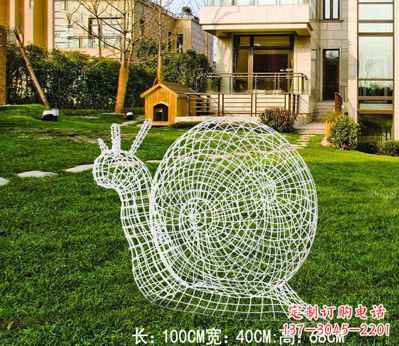 运城不锈钢蜗牛雕塑 (2)