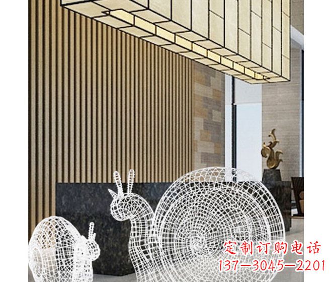 运城不锈钢蜗牛镂空雕塑