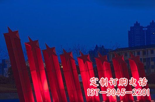运城不锈钢五角星雕塑