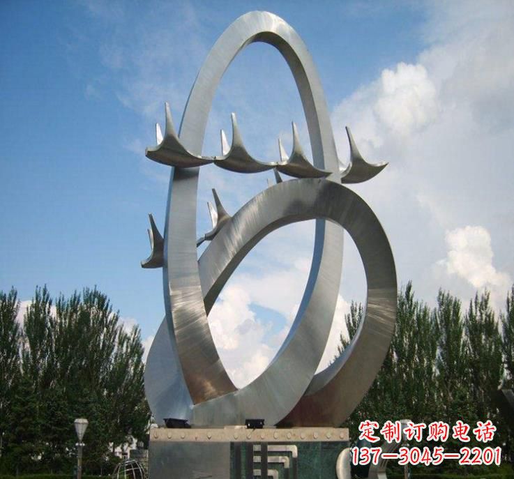 运城不锈钢现代大雁雕塑