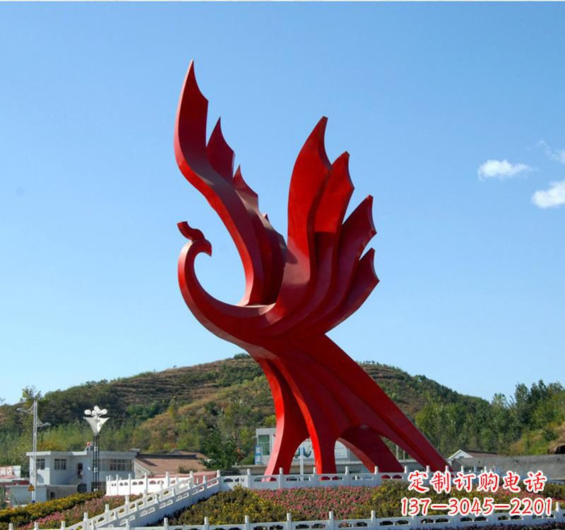 运城不锈钢现代凤凰雕塑
