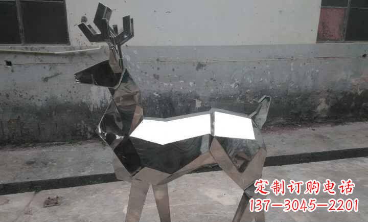 运城不锈钢小鹿石雕