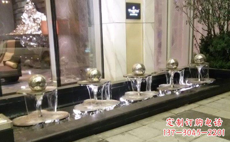 运城不锈钢小喷泉雕塑 (2)