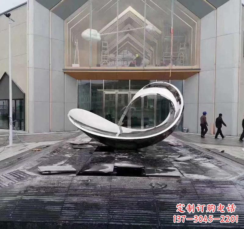 运城不锈钢小区动物鱼雕塑