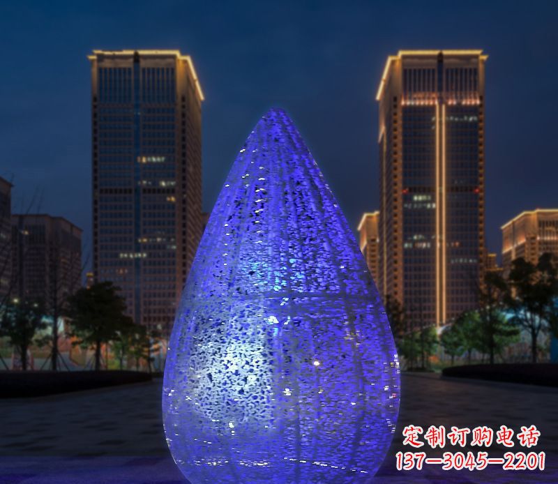 运城不锈钢小区照明水滴灯