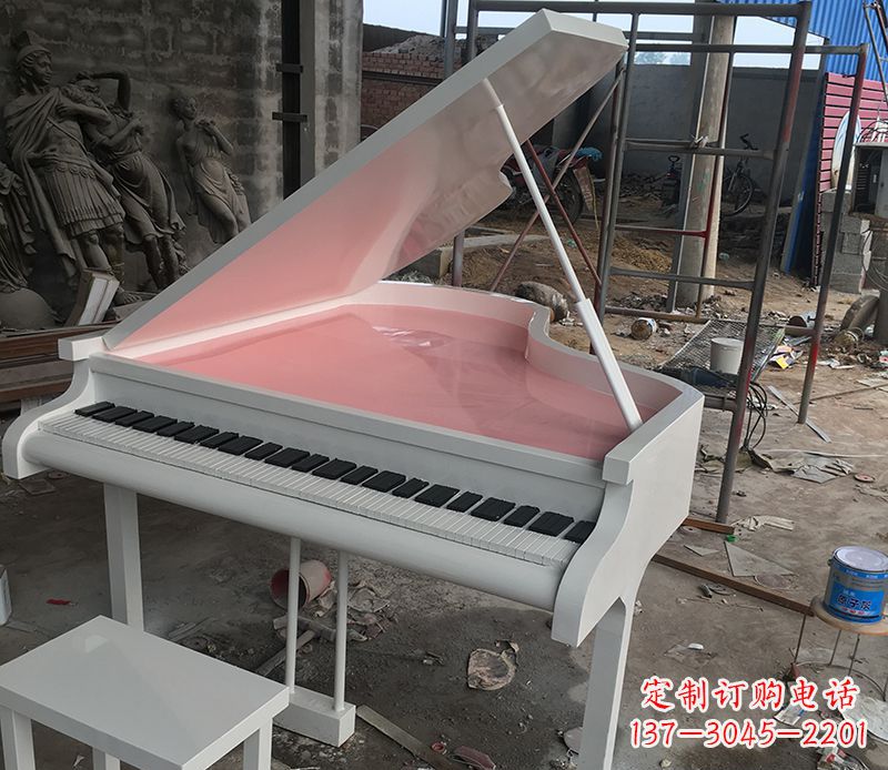 运城不锈钢校园钢琴雕塑 (2)