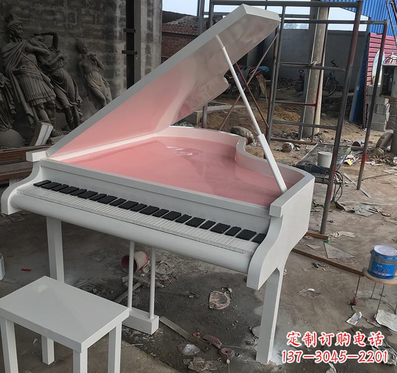 运城不锈钢校园钢琴雕塑