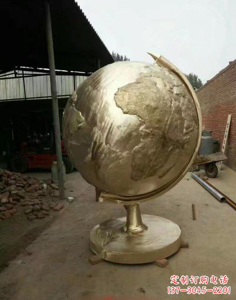 运城不锈钢校园企业地球仪雕塑