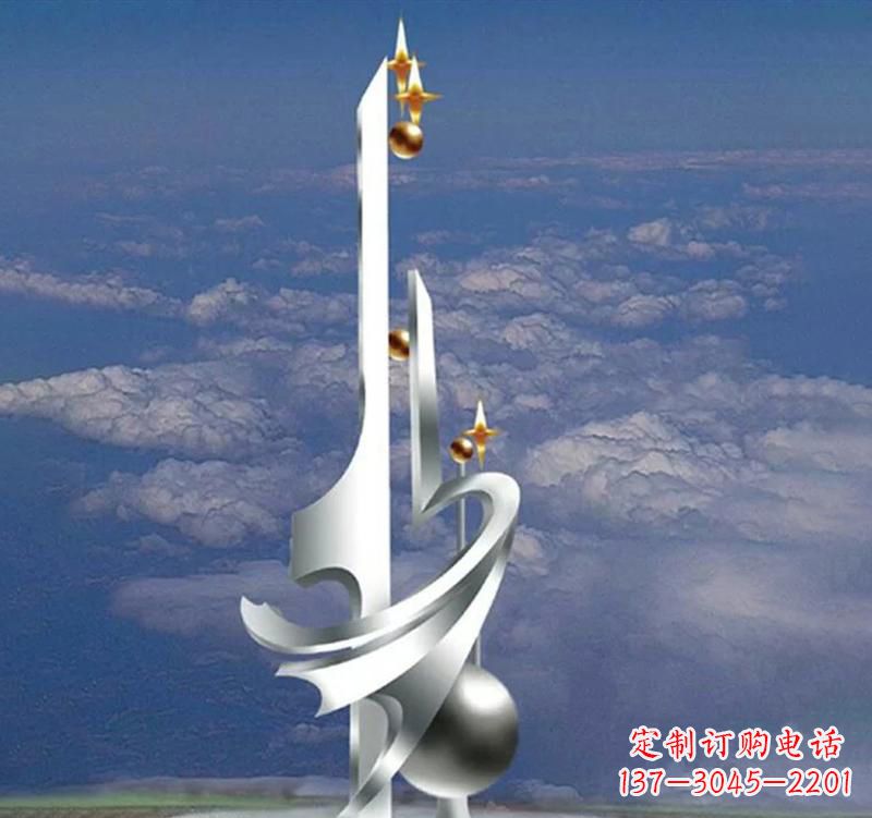 运城不锈钢校园书本雕塑