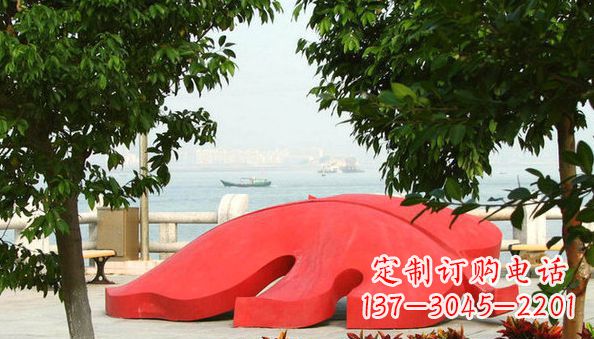 运城不锈钢一片树叶雕塑