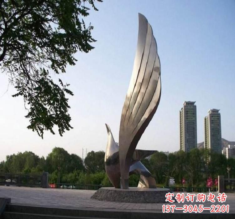 运城不锈钢艺术翅膀雕塑