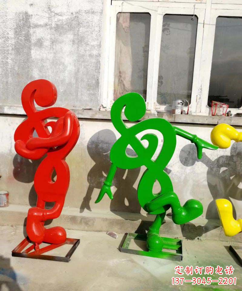 运城不锈钢音符抽象雕塑