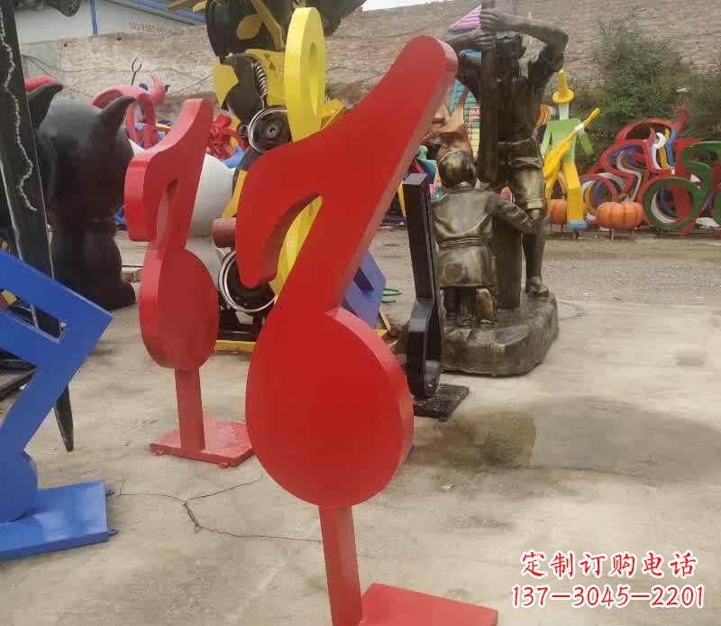 运城不锈钢音符雕塑