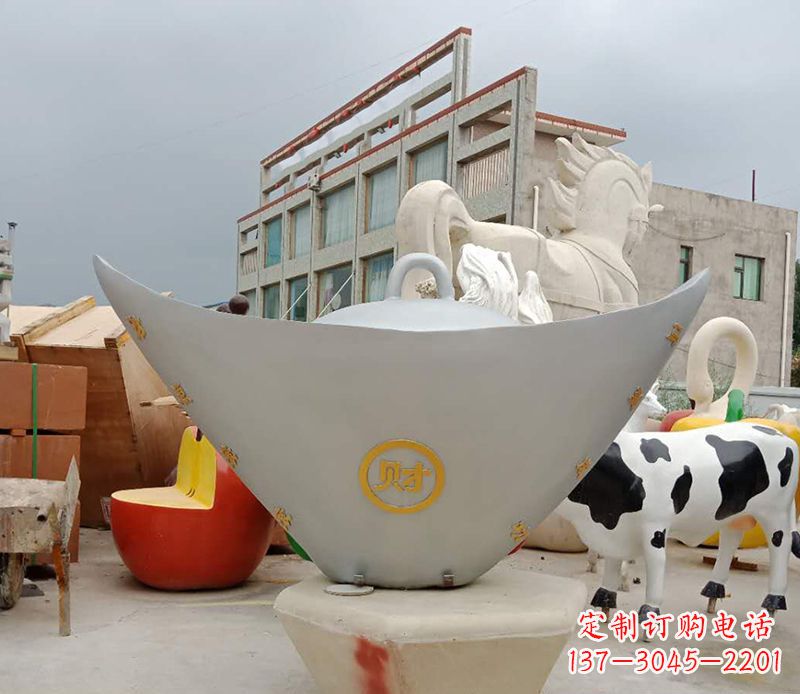 运城不锈钢元宝雕塑