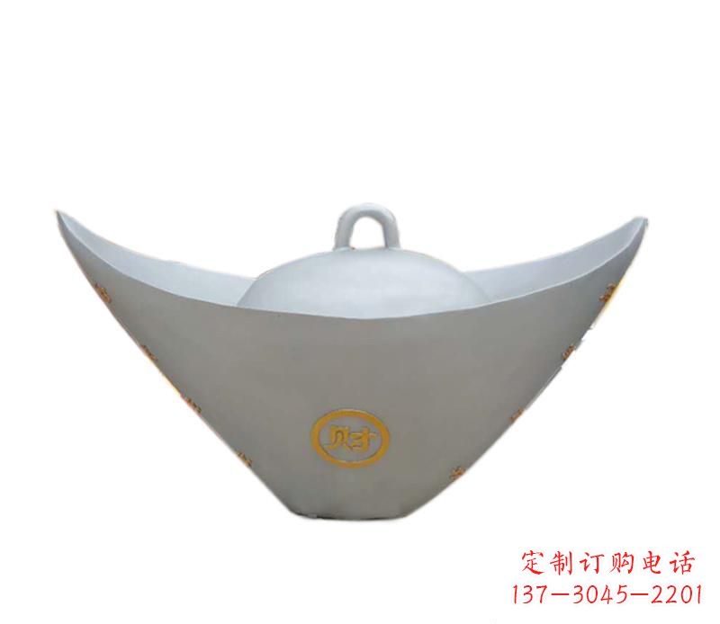 运城不锈钢元宝雕塑2