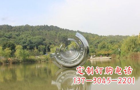 运城不锈钢园林抽象齿轮雕塑