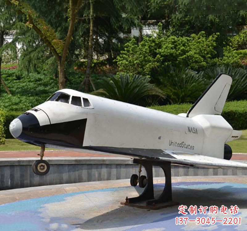 运城不锈钢园林飞机雕塑