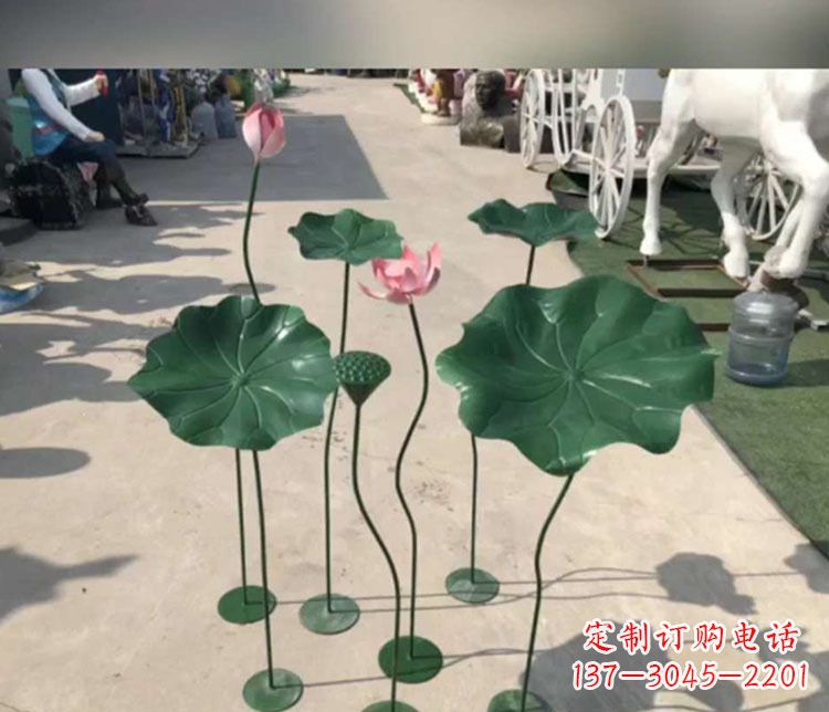 运城不锈钢园林荷花雕塑