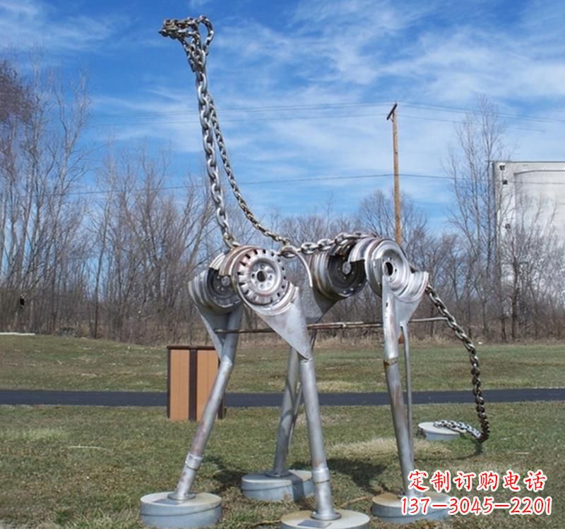 运城不锈钢园林恐龙雕塑