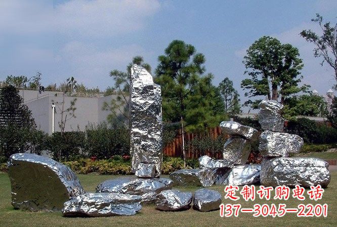 运城不锈钢园林太湖石雕塑