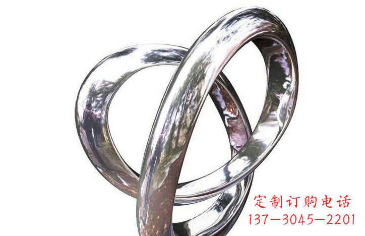运城不锈钢圆环雕塑222