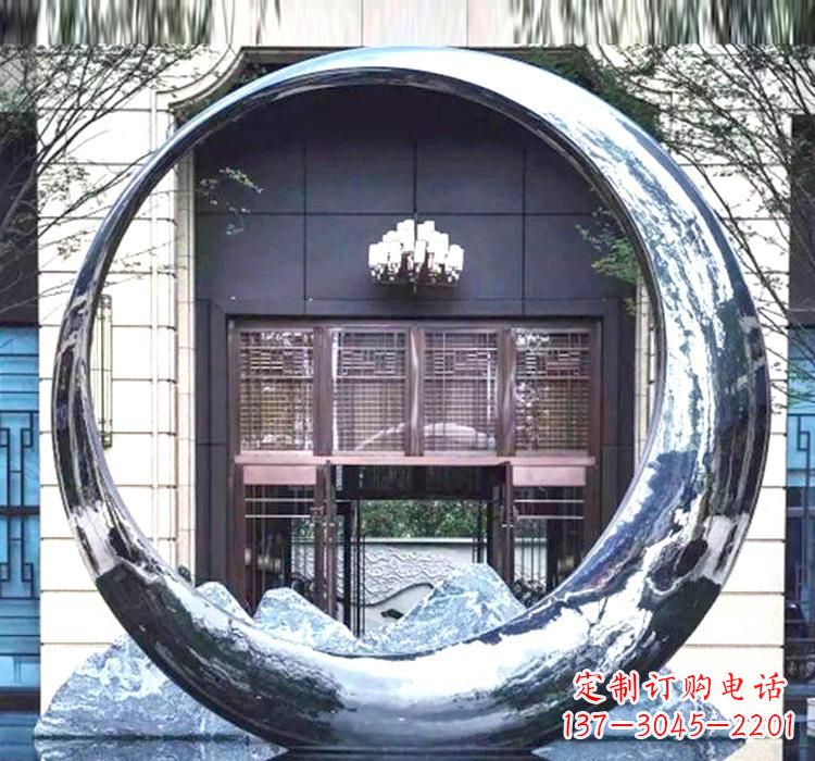运城精美的不锈钢圆环雕塑