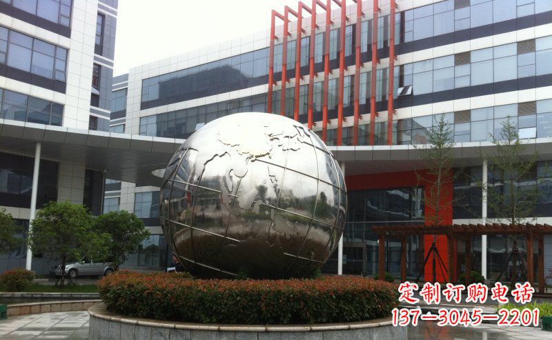运城不锈钢圆球地球雕塑