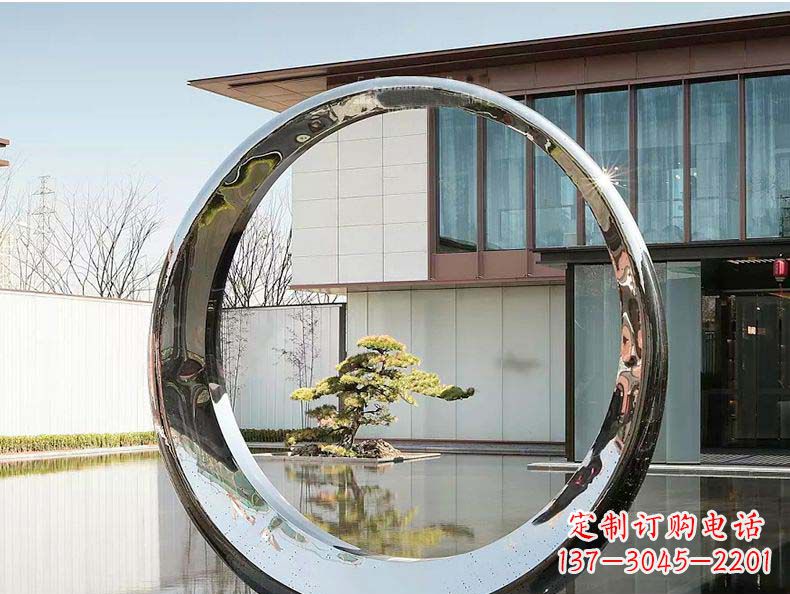 运城不锈钢月亮摆件雕塑