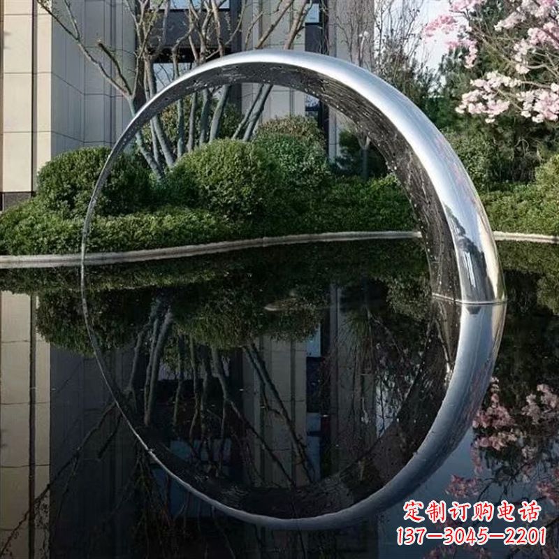 运城不锈钢月亮水景景观