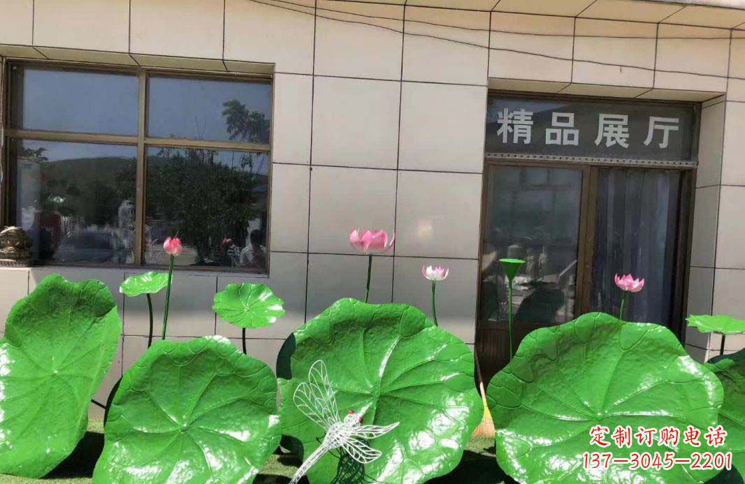 运城不锈钢造型荷叶雕塑