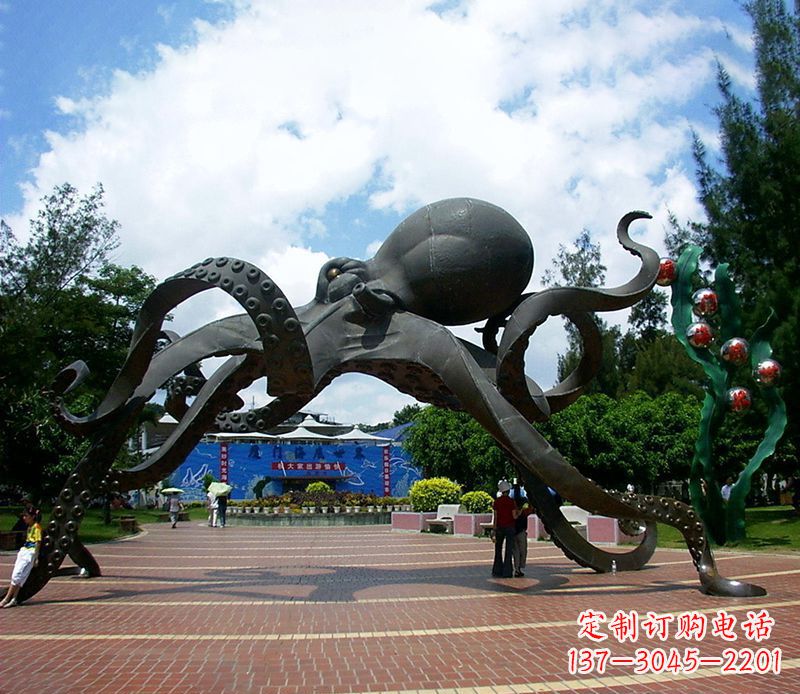运城不锈钢章鱼雕塑