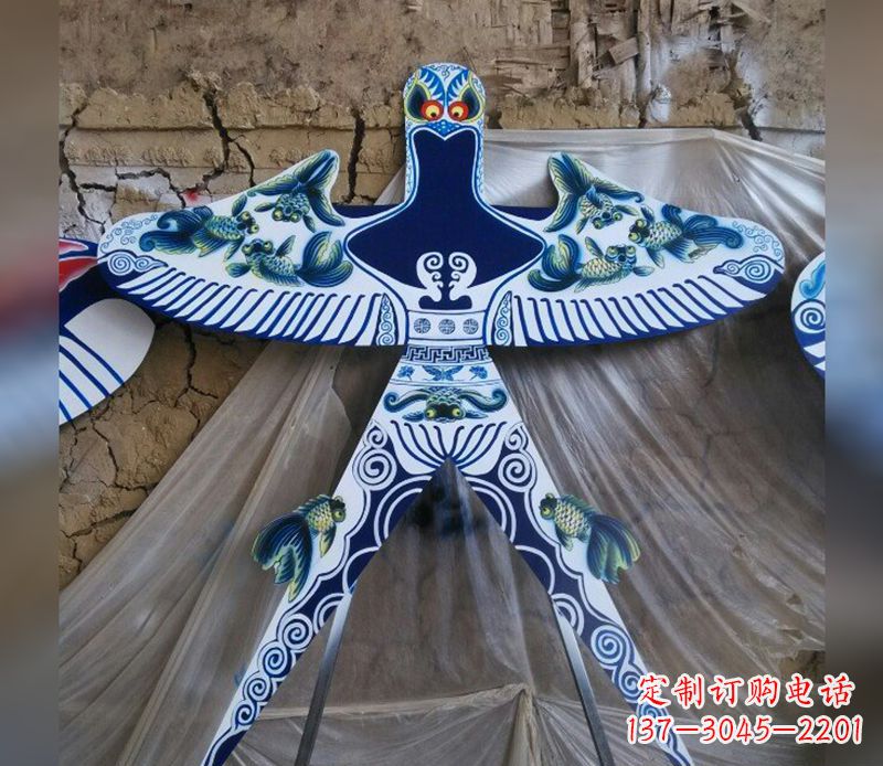 运城不锈钢蜘蛛侠风筝雕塑