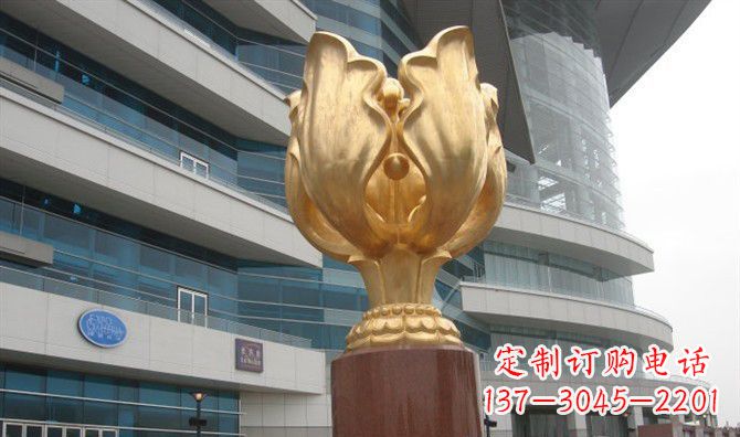 运城不锈钢紫荆花景观雕塑