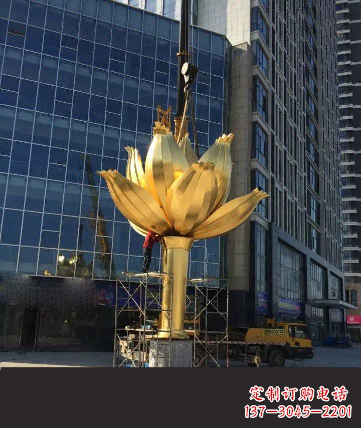 运城不锈钢紫荆花广场雕塑