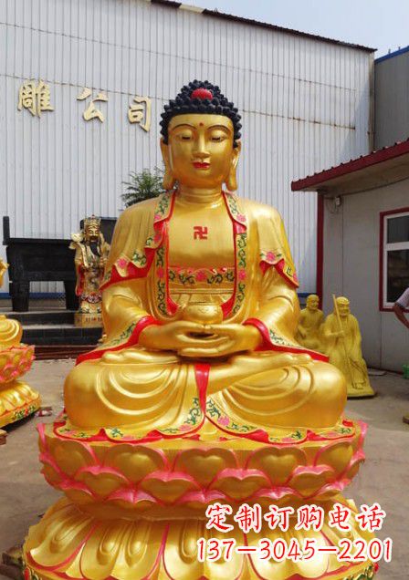 运城彩绘如来佛像