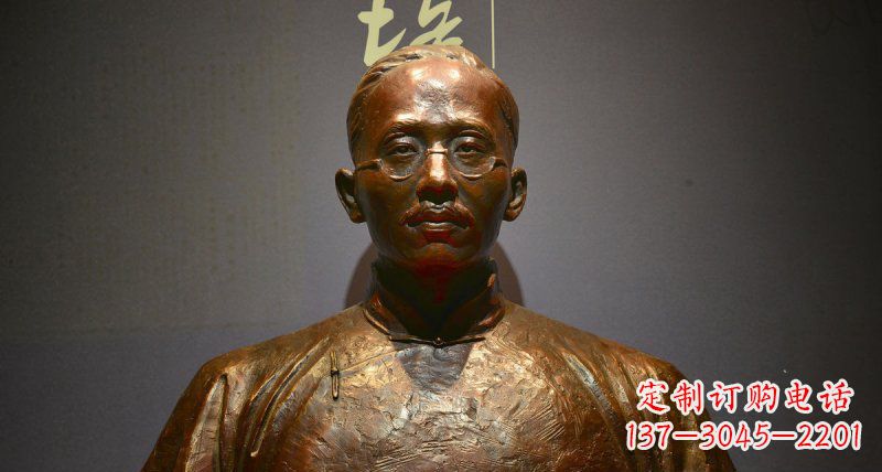 运城蔡元培先生名人胸像铜雕